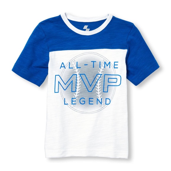 CHILDREN'S PLACE Baseball Shirt and Gray Shorts - Picture 3 of 3